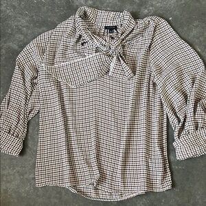 Who What Wear Bow Tie Blouse